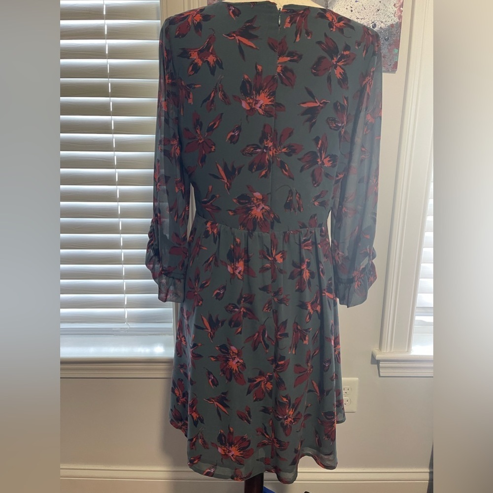 Madewell Moonblossom Ruffle-Sleeve Dress in Winter Orchid - Picture 6 of 11